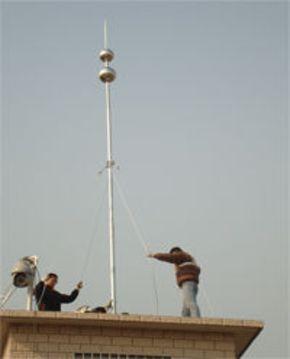 避雷針、接閃桿、接閃帶、引下線的防雷檢測